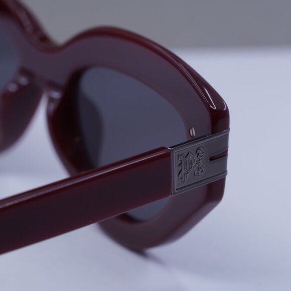 Palm Angels PERI10F MIRACLE 2507 Cat Eye Sunglasses - Red/Dark Grey - Picture 10 of 10